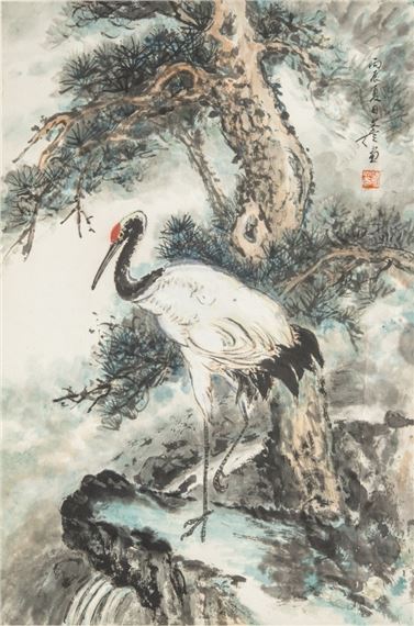 Ink And Color On Paper by Fu Wenyan