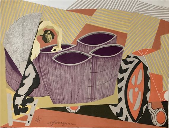 André Fougeron Lithograph signed lower left, numbered on by André Fougeron