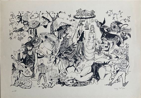 Dany Lartigue | Dany Lartigue Lithograph signed lower right