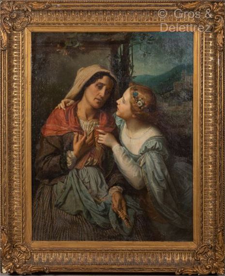 Dominique Antoine MAGAUD (1817-1899) Charity by Dominique Antoine Jean Baptiste Magaud, 1858