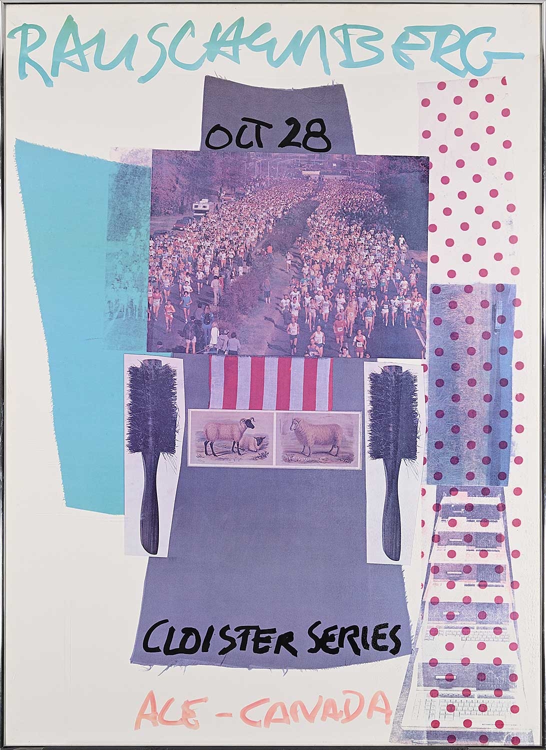Artwork by Robert Rauschenberg, Cloister Series, Ace - Canada, Oct. 28, Made of offset lithograph on paper