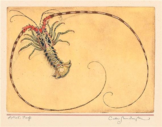 Untitled - Lobster #Artist's Proof - Charles van Sandwyk