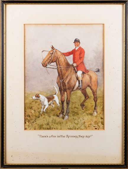 Hunting scenes -Four watercolours - Francis Arthur Fraser