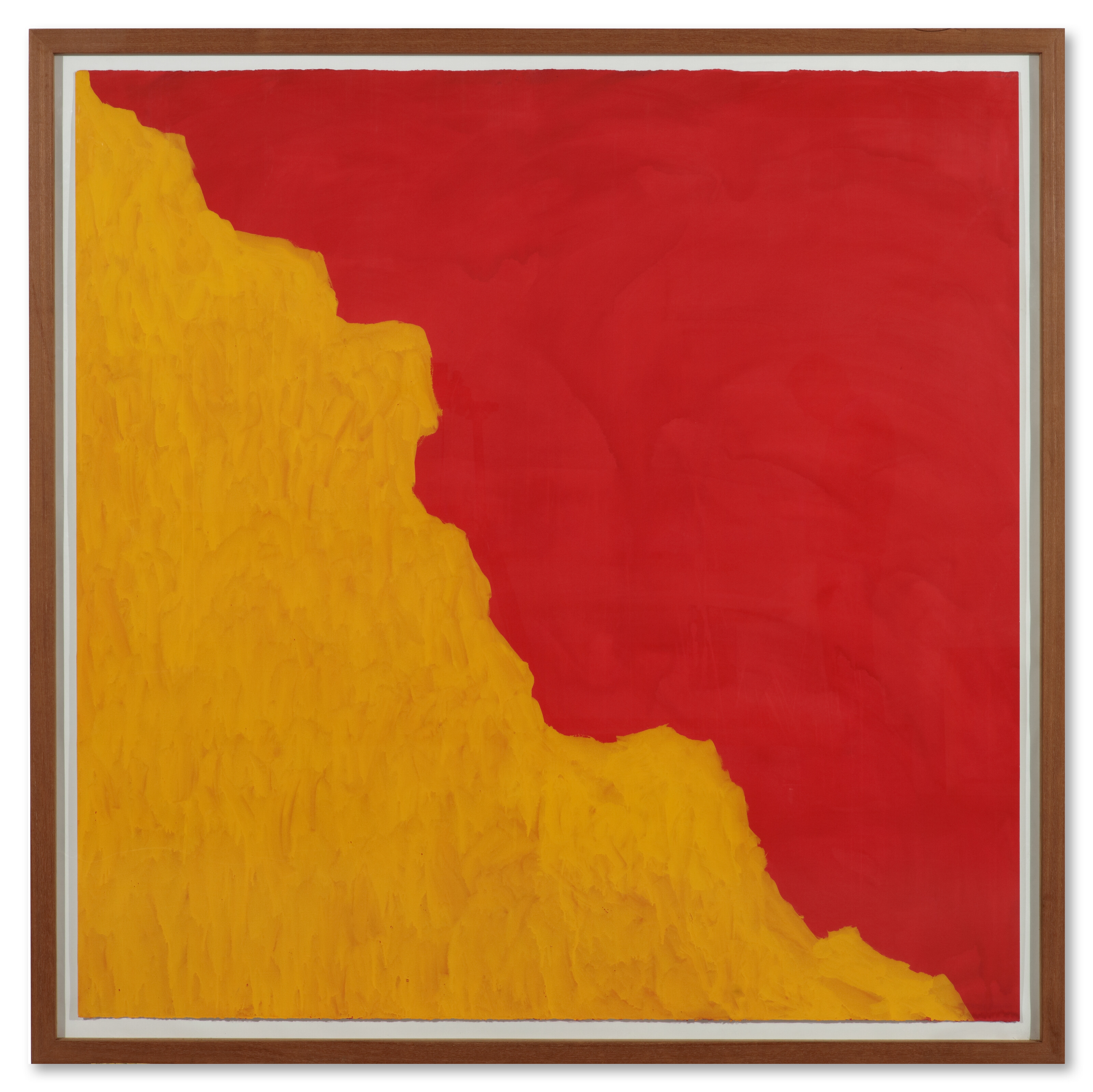 Artwork by Sol LeWitt, Irregular Shape Diagonal, Made of gouache on paper