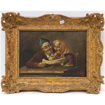 Reading the News - Ferruccio Vitale