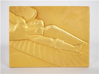 M DELANNOY Médaille trois ors Ministère de l'air à D Costes 2-3 septembre 1930 Dim  Poids : 209 - Maurice Delannoy