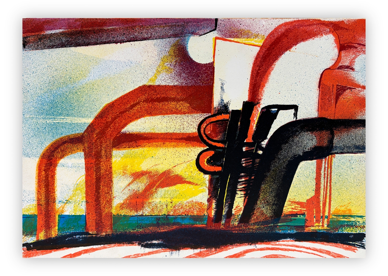 Artwork by F. Fanelli, Senza Titolo, Made of serigraph