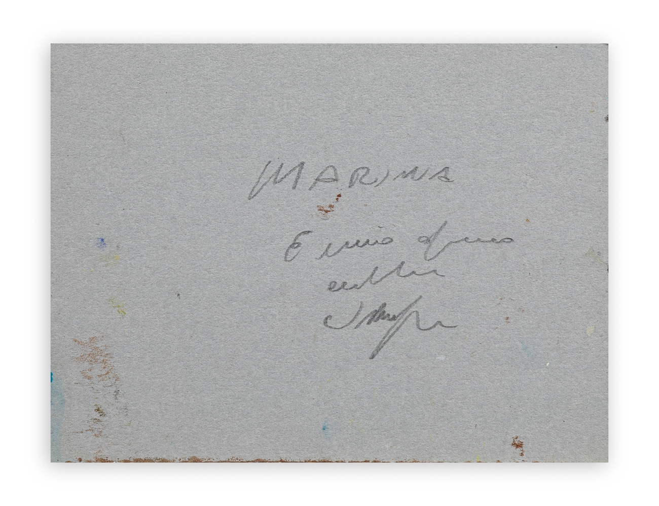 Artwork by Salvatore Magazzini, Marina, Made of oil on cardboard