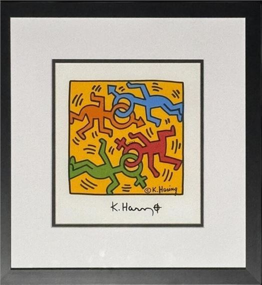Keith Haring | Icons #3 Barking Dog (1990) | MutualArt