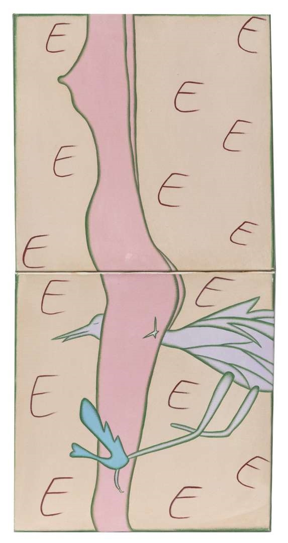 Artwork by Gusti Ayu Kadek Murniasih, Banayk ada cara untuk mencapai kemikmaton' / There are many ways to achieve pleasure, Made of acrylic on canvas