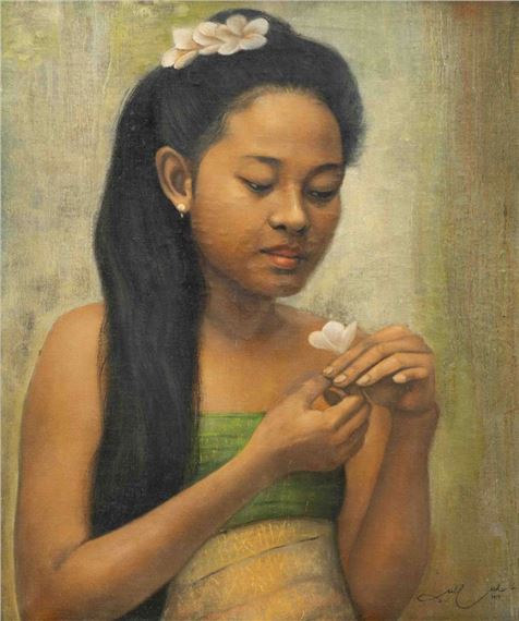 Balinese girl by Dullah, 1973
