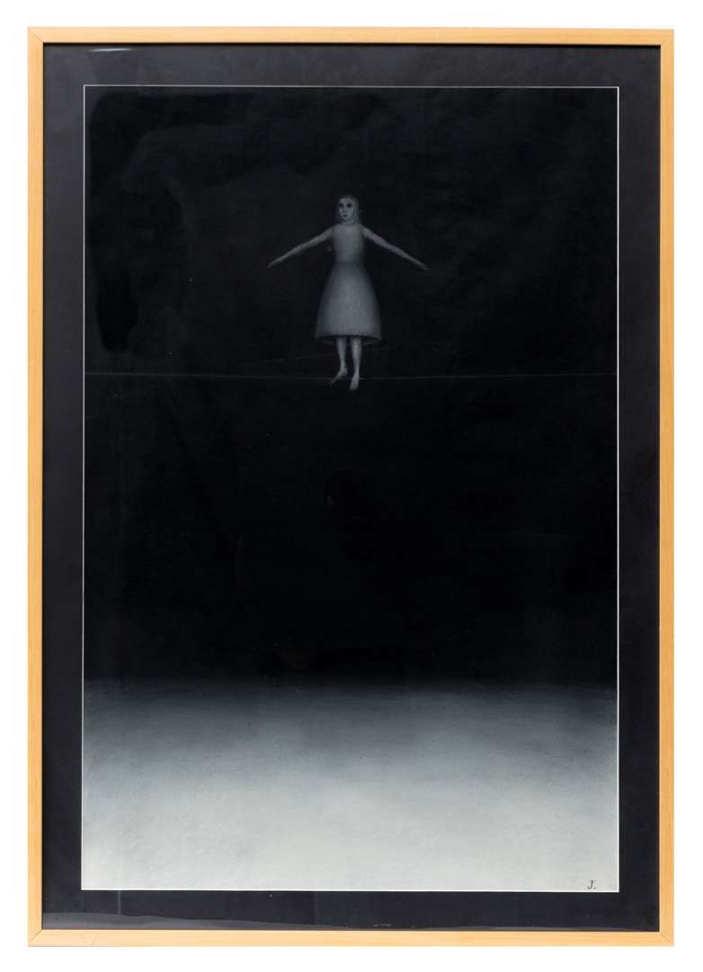 Artwork by José Legaspi, Tight Rope II, Made of pastel on paper