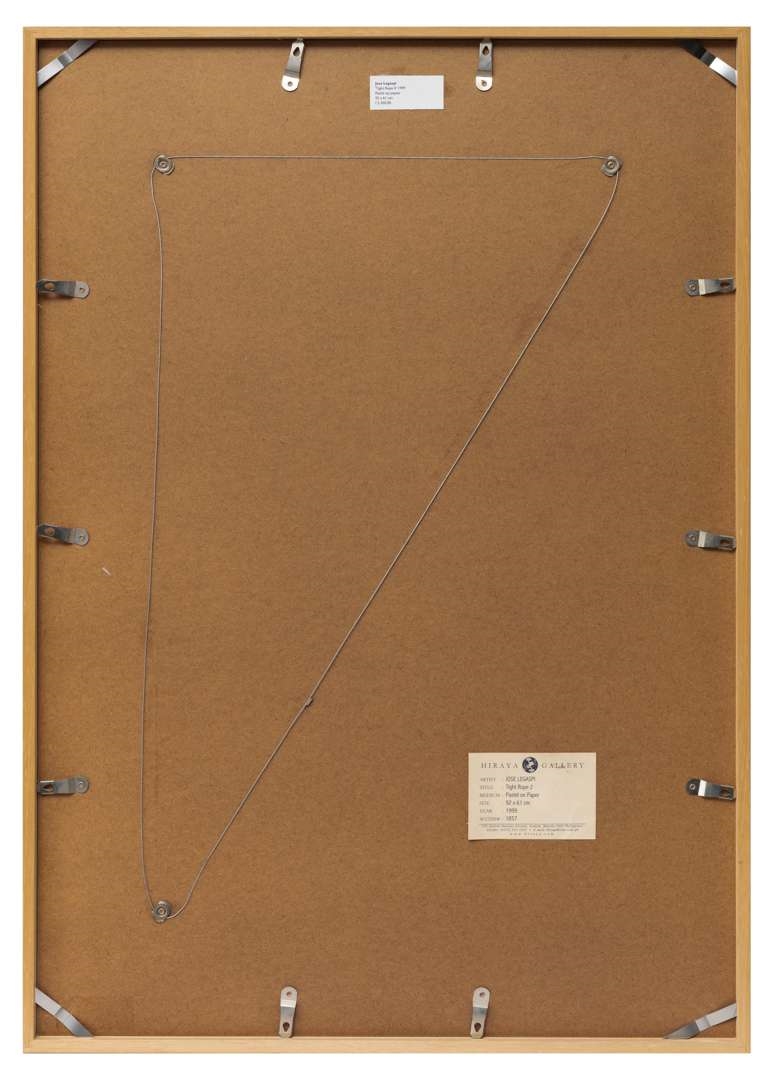 Artwork by José Legaspi, Tight Rope II, Made of pastel on paper