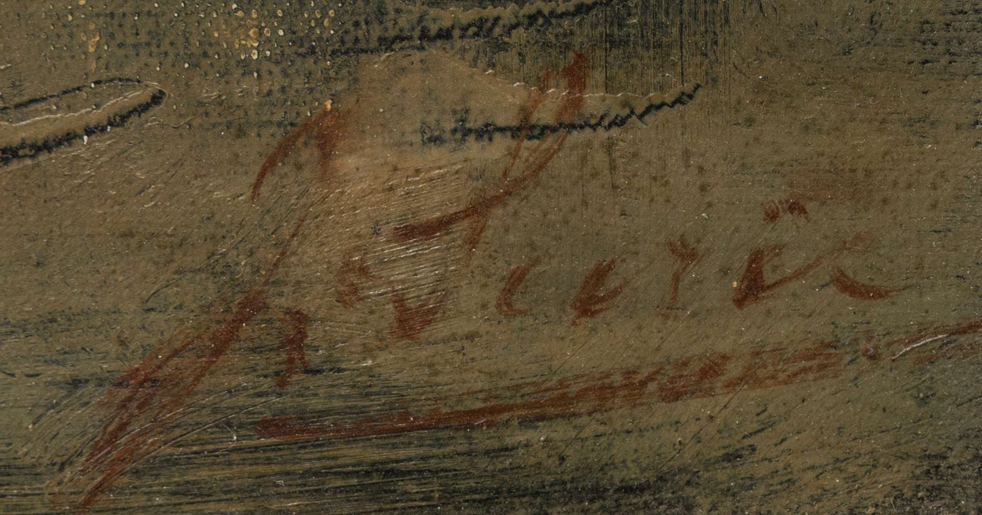 Artwork by Jacoba Surie, Stilleven met vissen en mosselen, Made of oil on canvas