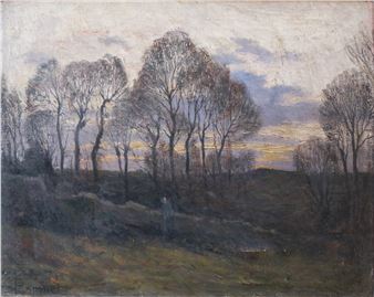 Paysage au crépuscule - Caroline Espinet