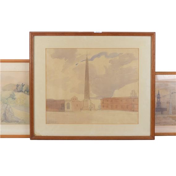 Rowley Gallery | study of St John Lateran Obelisk | MutualArt