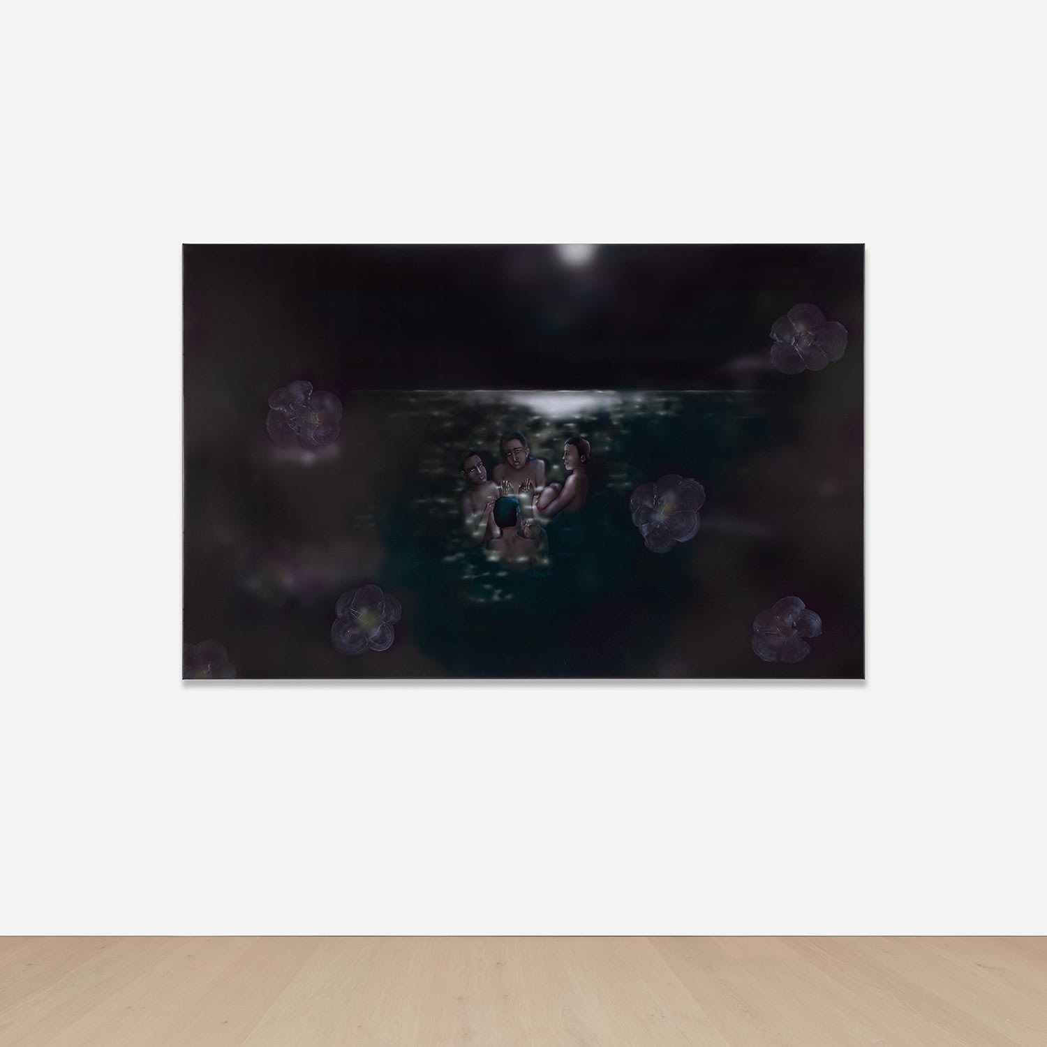 Artwork by Louisa Gagliardi, Bathing in an Ocean of Time, Made of gel medium and inkjet on PVC