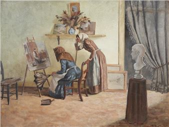 The Artist's Studio - Irving E. Hurlburt