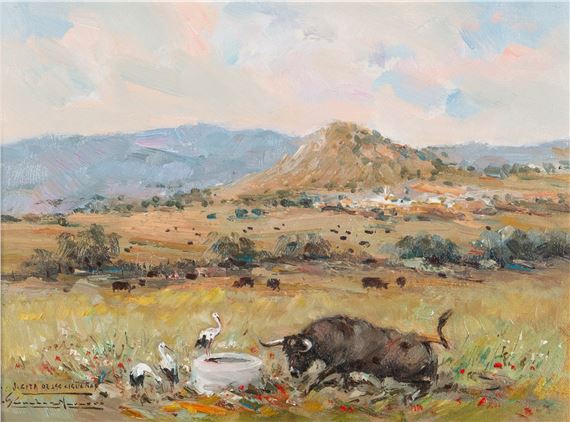 Visita de las cigüeñas - Vicente Sánchez Navarro