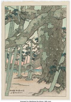 Eight Views of Omi (Omi Hakke) (complete portfolio - Shinsui Ito