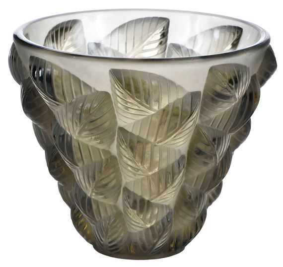 Rene Lalique 'Moissac' Glass Vase by René Lalique