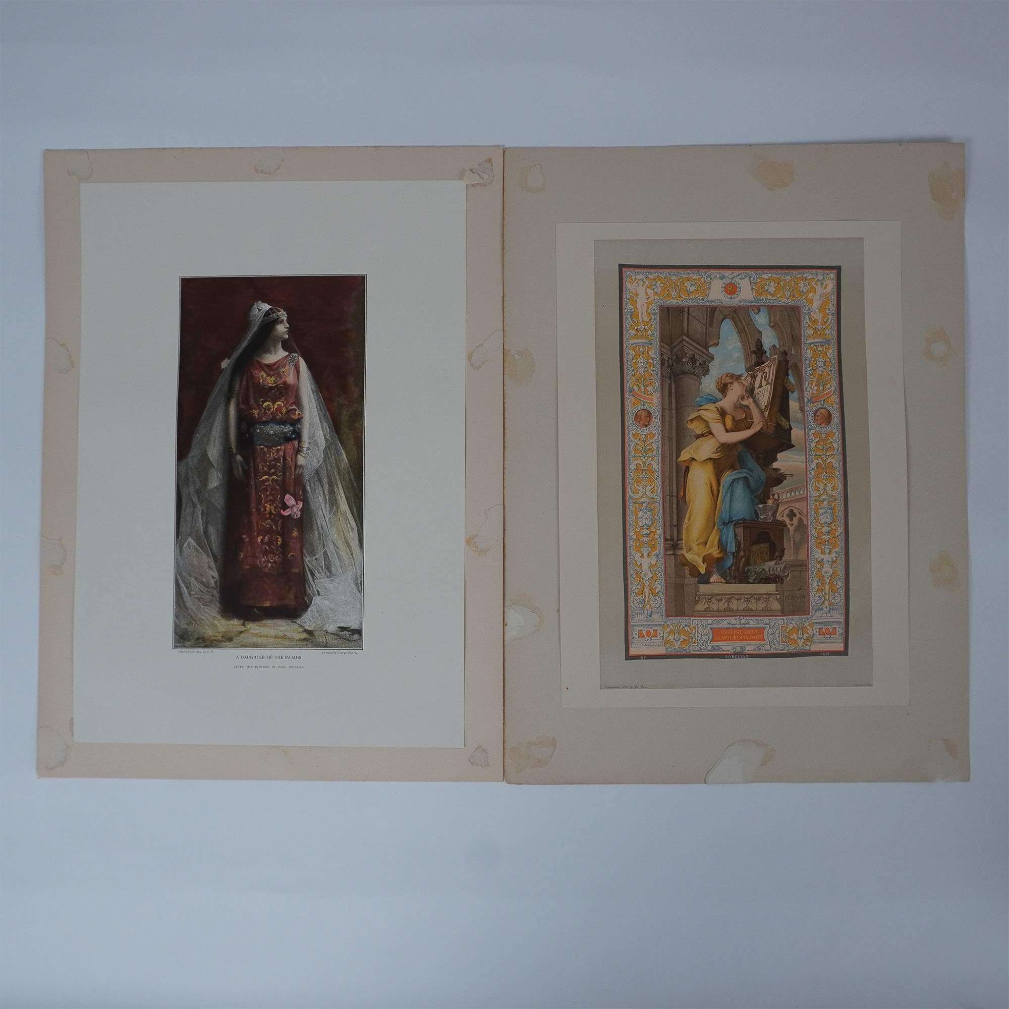 George Barrie | Pair of 1890s Orientalist Chromolithographs by Gobelins ...