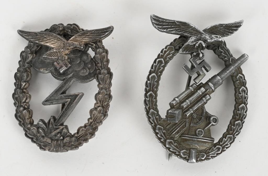 Assembly | WWII NAZAI GERMAN LUFTWAFFE BADGE LOT FLAK GROUND (1942 ...