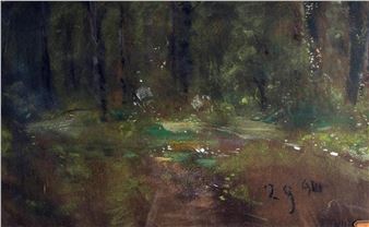 Paesaggio pastelli su carta - Francesco Paolo Michetti