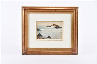 MAICRE Maxime (XXe) Rocher battu par les vagues - Maxime Maicre