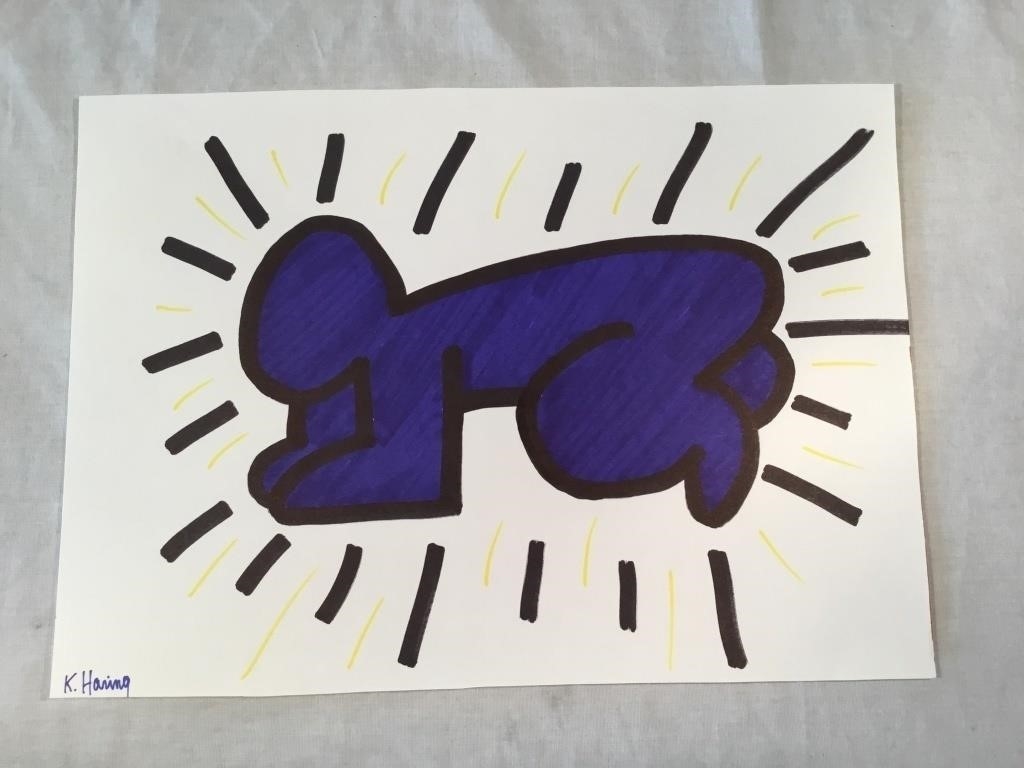 Keith Haring | Ink on paper drawing | MutualArt