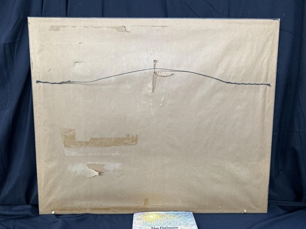 Artwork by Alan Flattmann, Framed signed Alan Flattmann (1940-), "Drive, Made of pastel on paper