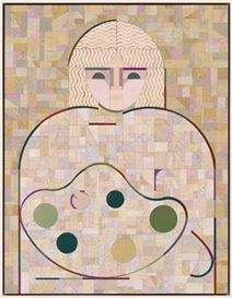 Ruby Sky Stiler Reassesses Women’s Role in Art History in Geometric Portraits