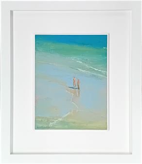 Looking down on Bathers at Treen - Neil Pinkett