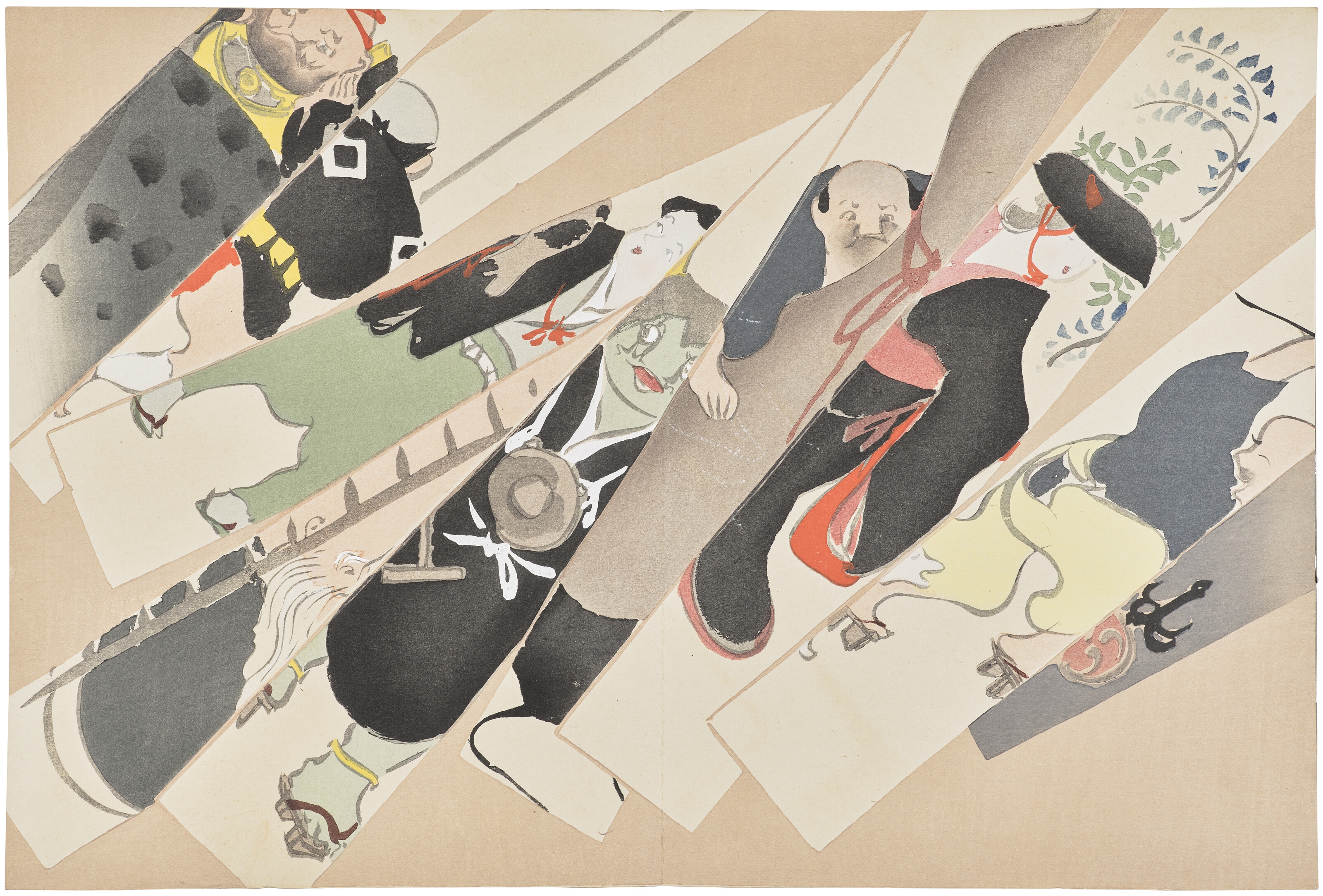 Artwork by Kamisaka Sekka, Momoyogusa (Flowers of a hundred worlds), Made of Woodblock-printed illustrated books