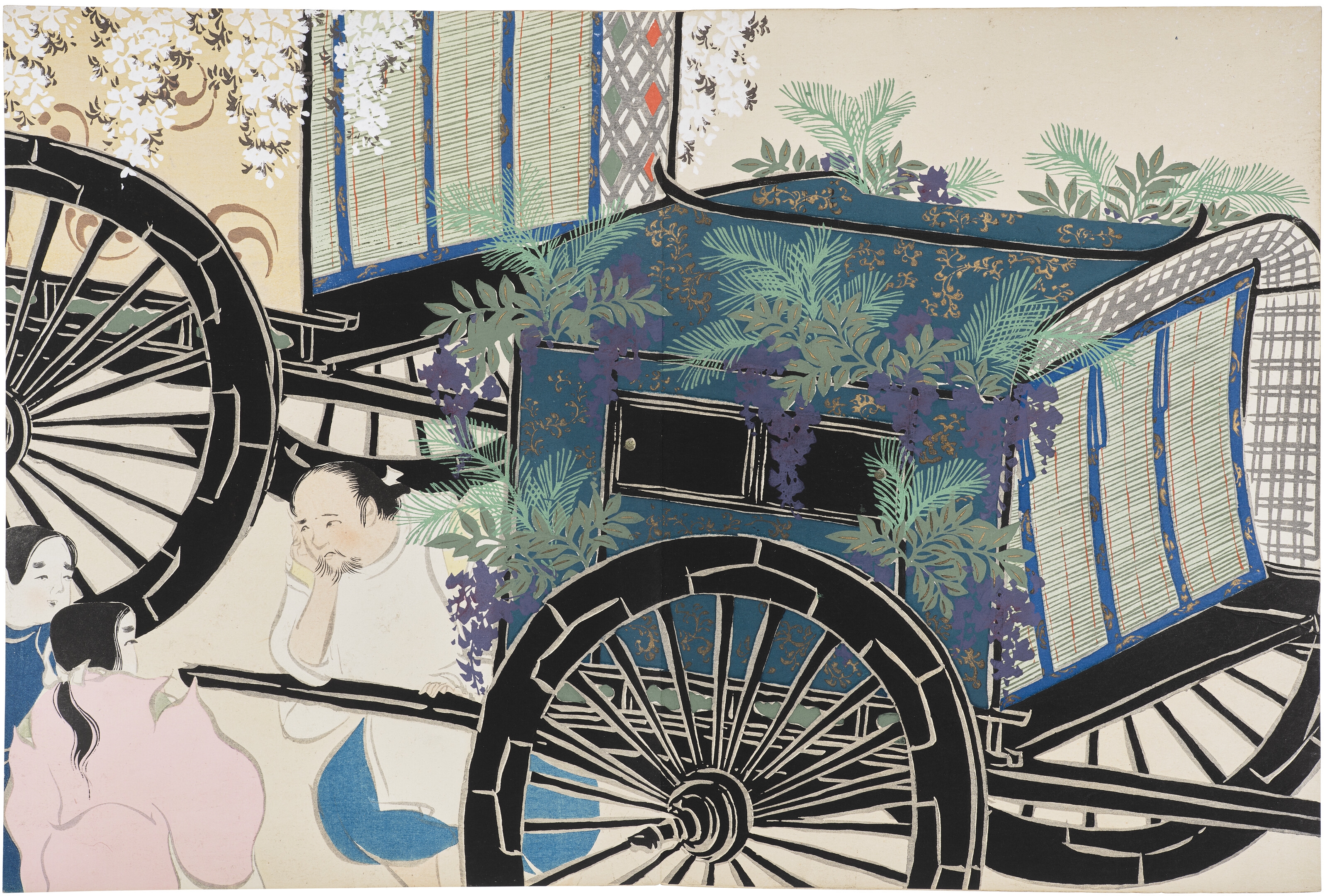 Artwork by Kamisaka Sekka, Momoyogusa (Flowers of a hundred worlds), Made of Woodblock-printed illustrated books