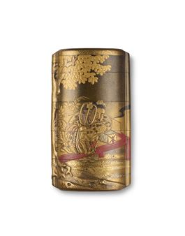 JAPAN, EDO PERIOD (19TH CENTURY), SIGNED HASEGAWA SHIGEYOSHI SAKU WITH A RED POT SEAL HASHIRA (HASEGAWA KORINSAI - Hasegawa Shigeyoshi