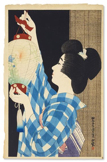 Gifu chochin (Gifu paper lantern by Shinsui Ito, 1930