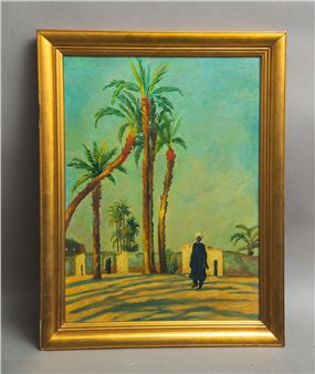 Mann mit Turban in orientalischer Landschaft - Horst Bauer