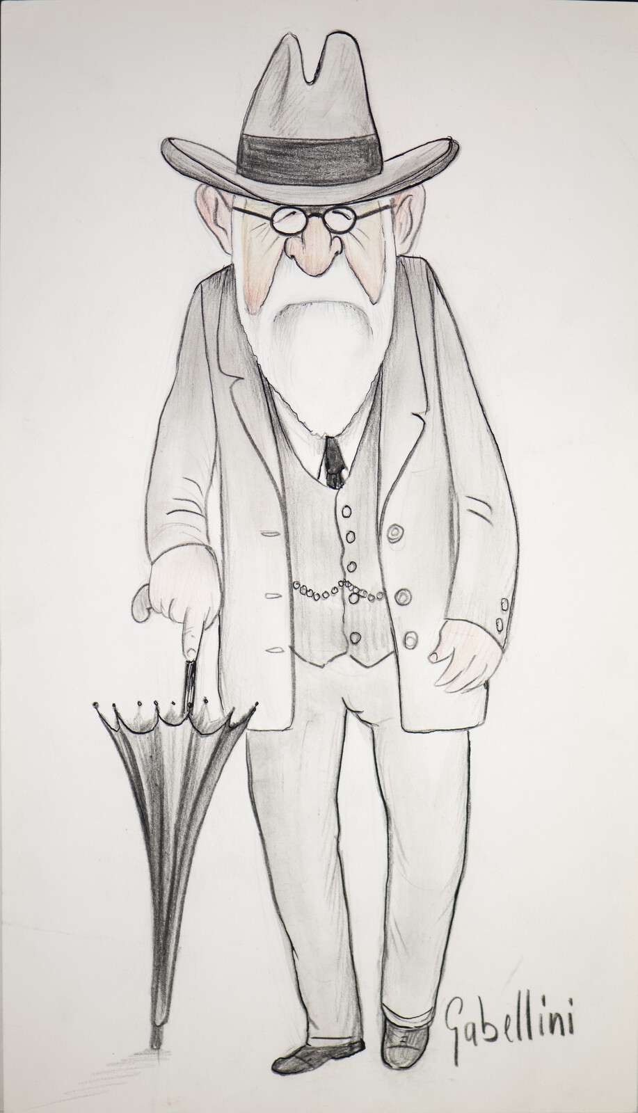 Artwork by Giorgio Gabellini, Freud, Made of tecnica mista