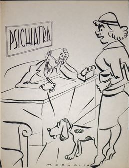 Satirical cartoon - Claudio Medaglia