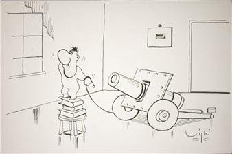 Humorous cartoon - Vittorio Vighi