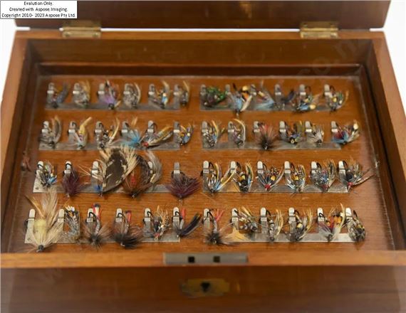 C. DeWitt Hardy | Early C20th Rare Roxburgh Fly Cabinet by Hardy Bros ...