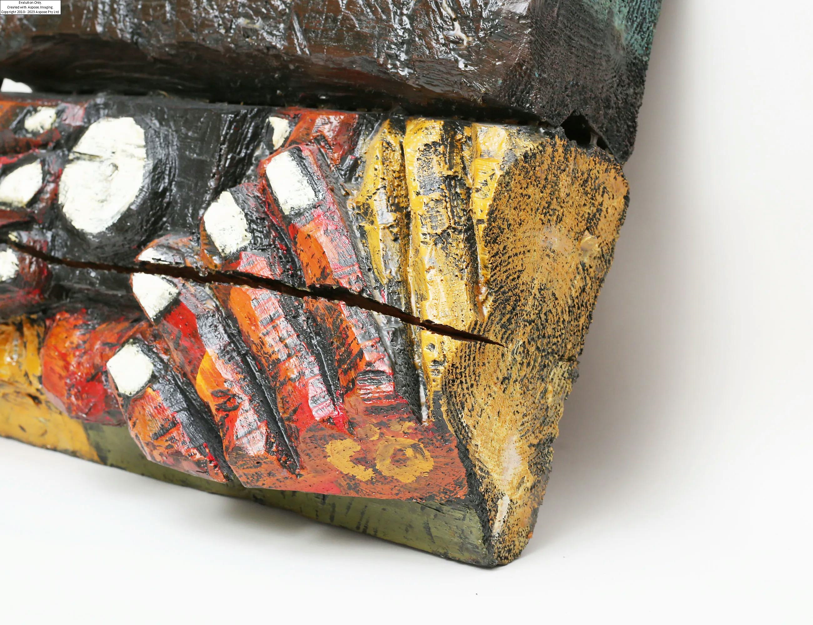 Artwork by Calle Örnemark, i form av fotograf, Made of träskulptur