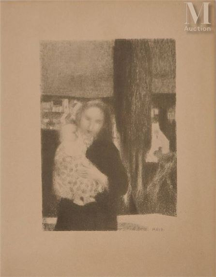 Maternity with cypress tree by Maurice Denis, 1897