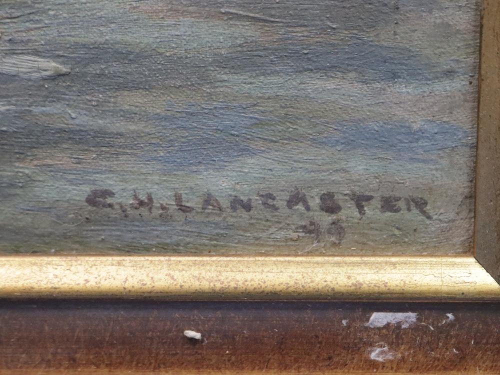 Artwork by Charles Lancaster, GREY ST. BRIDGE, BRISBANE, Made of OIL ON BOARD