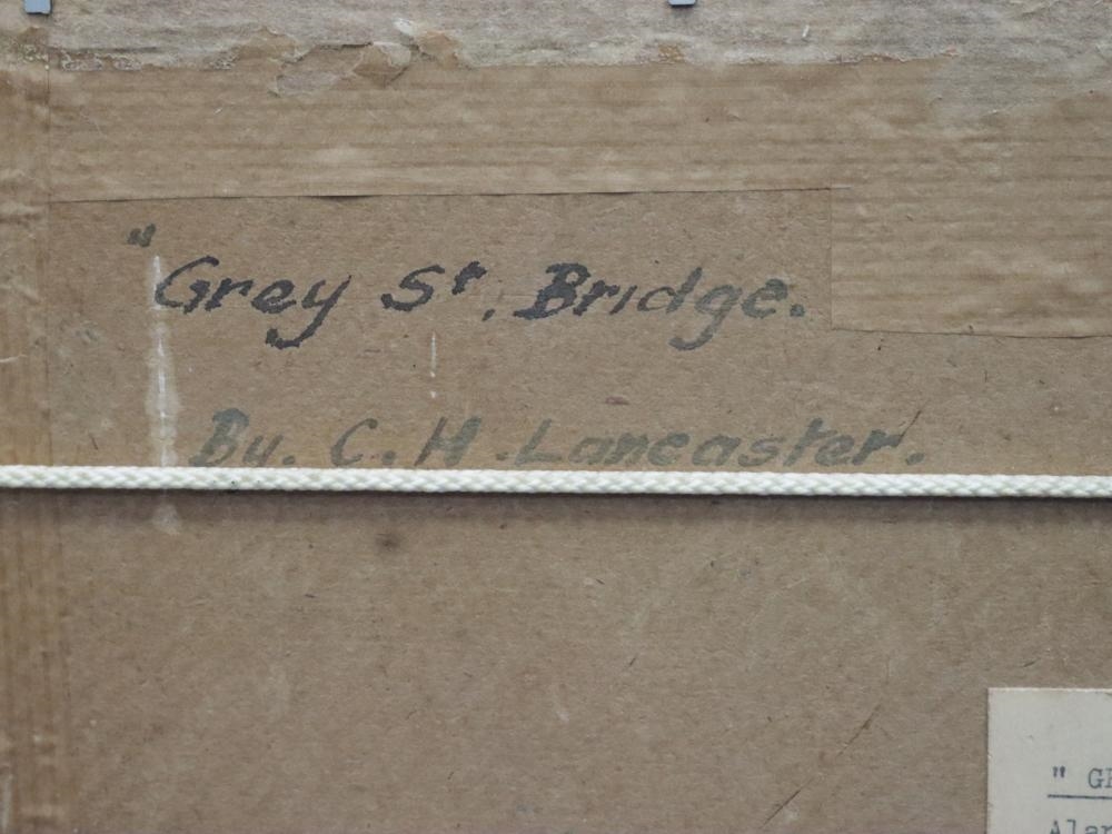Artwork by Charles Lancaster, GREY ST. BRIDGE, BRISBANE, Made of OIL ON BOARD