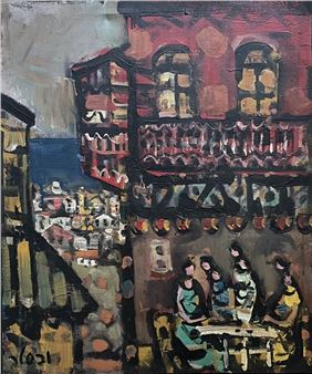 Women in a cafe - Jacob Wexler