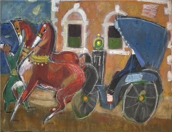 A Chariot and two horses