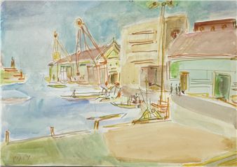 The Port of Jaffa - Nahum Gutman