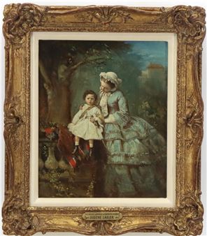 The Prince Imperial and Empress Eugenie - Eugène Lagier